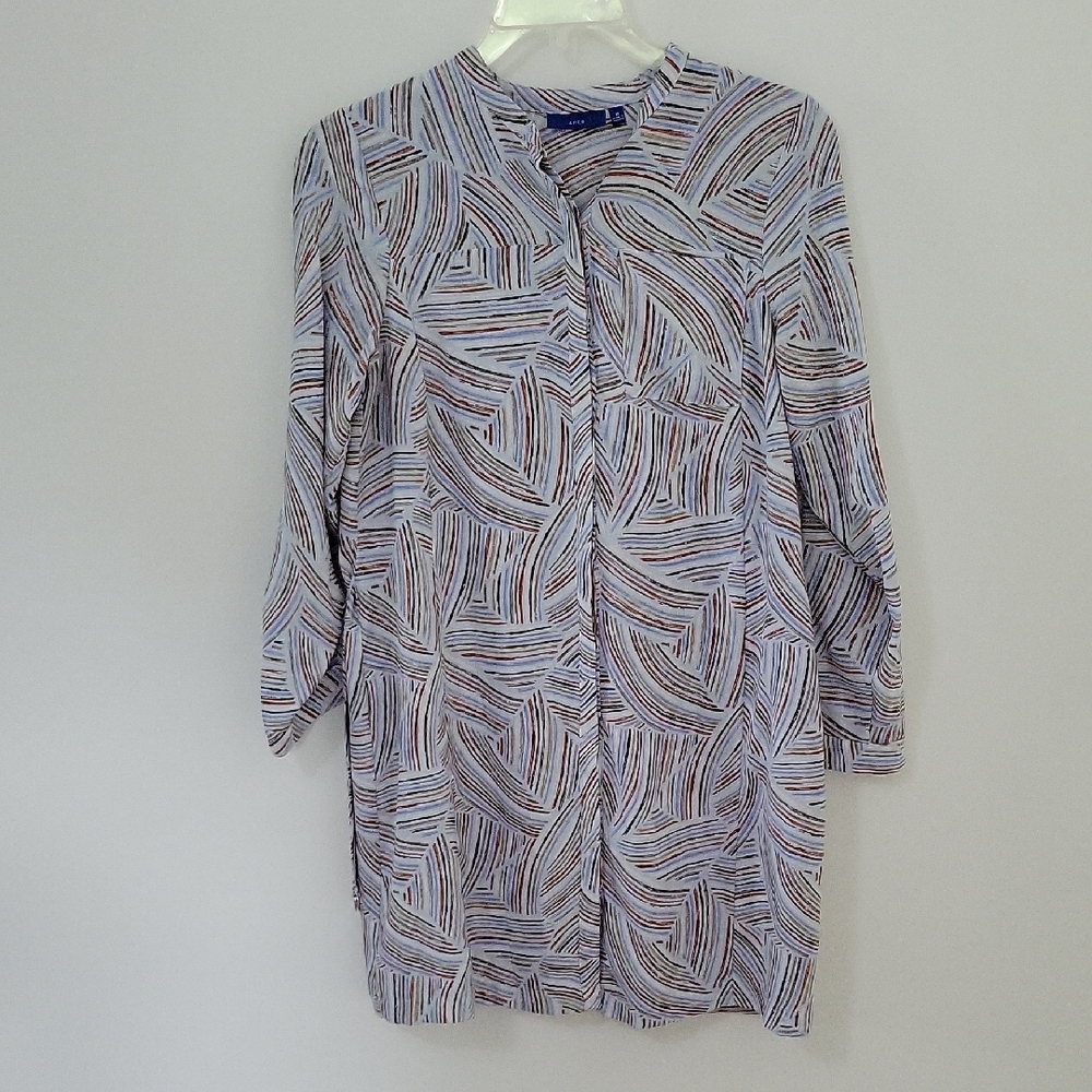Apt. 9 Blue Long Sleeve Dress, Size Medium